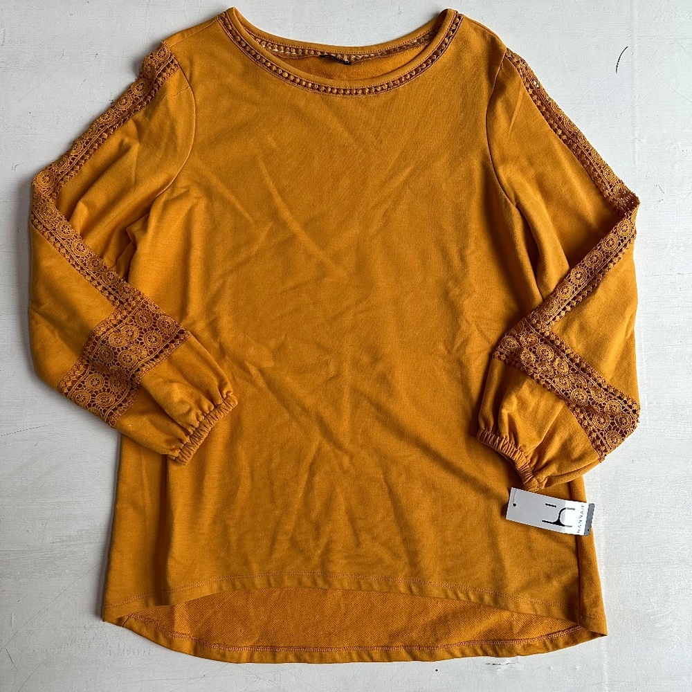 NWT Hannah Sunflower Yellow Long Sleeve Shirt